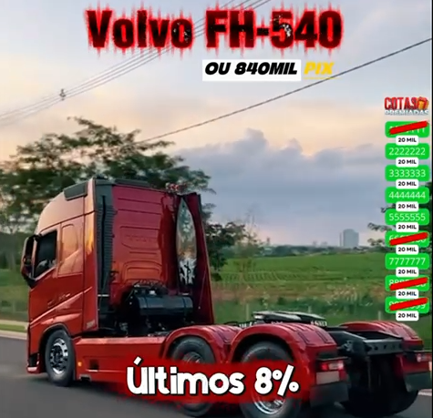 💥 VOLVO FH-540 na pista! Ou então 840 MIL no PIX 🚛💰